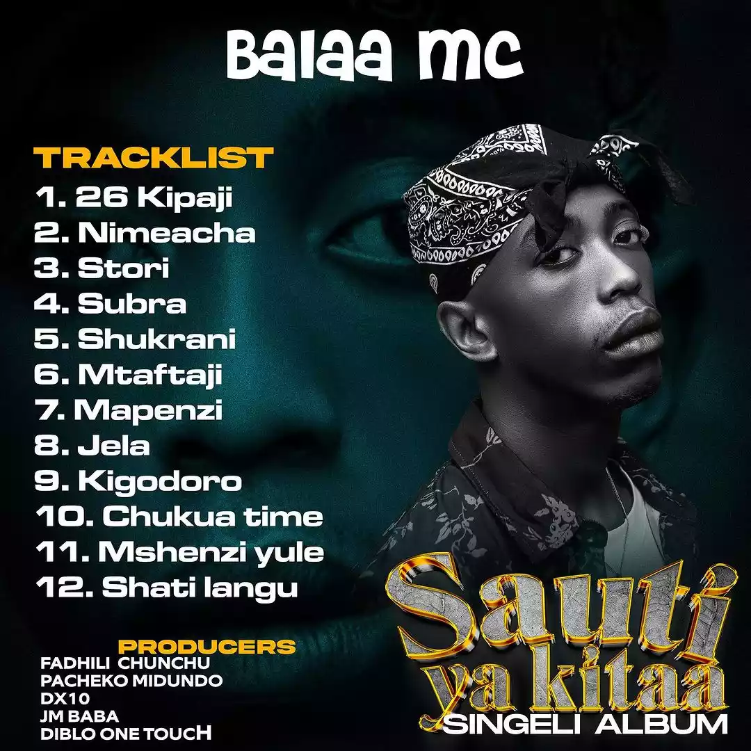 balaa mc Sauti ya Kitaa tracklist