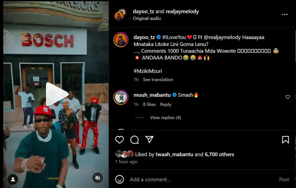 Get Ready, Dayoo ft Jay Melody "I Love You"
